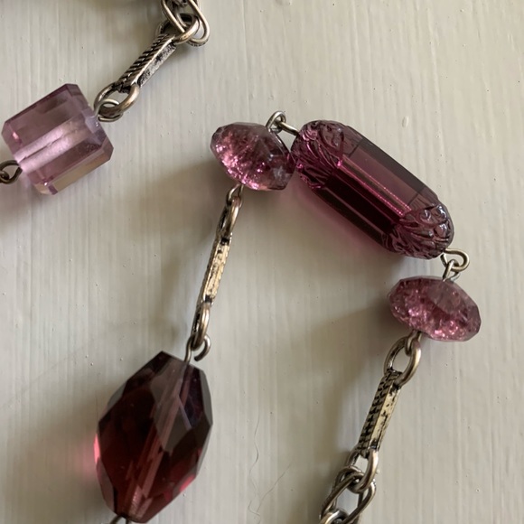 Vintage Art Deco Crystal Necklace - Picture 4 of 5